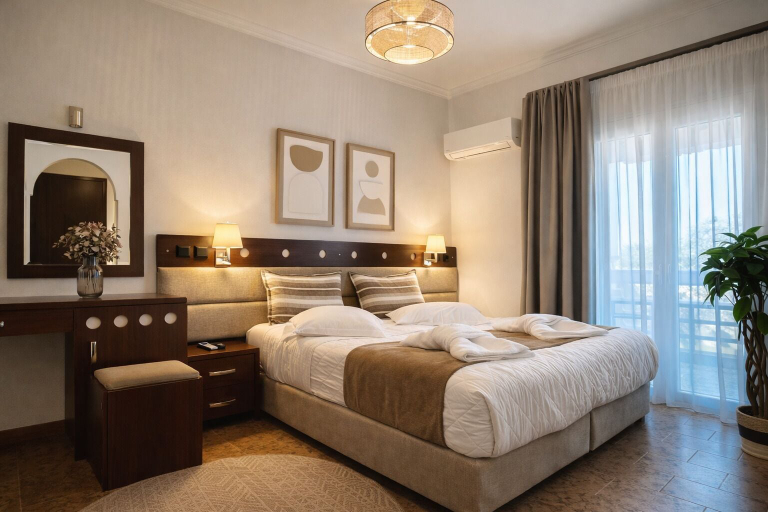 Bedroom 2, Semiramis Hotel, South Aegean