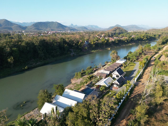 Aerial view 3, Namkhan Revora Resort, Luang Prabang