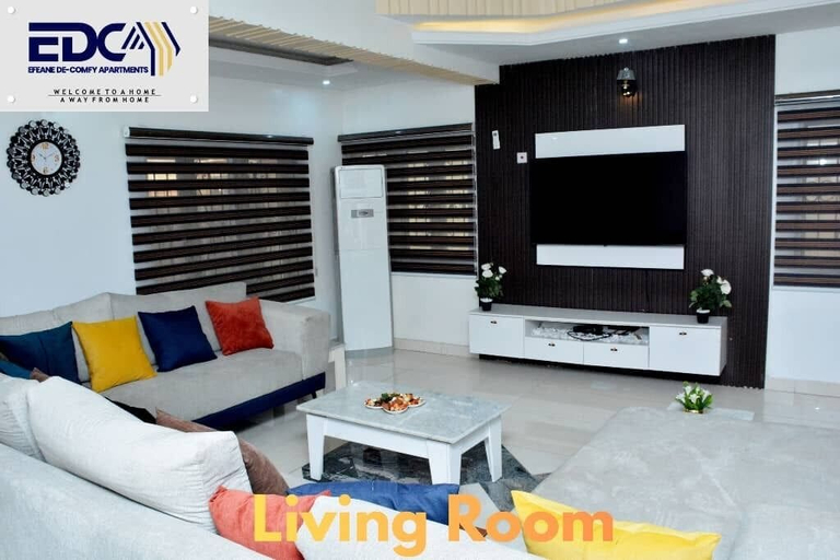 Living area 4, Efeane De-Comfy Apartments., Shagamu