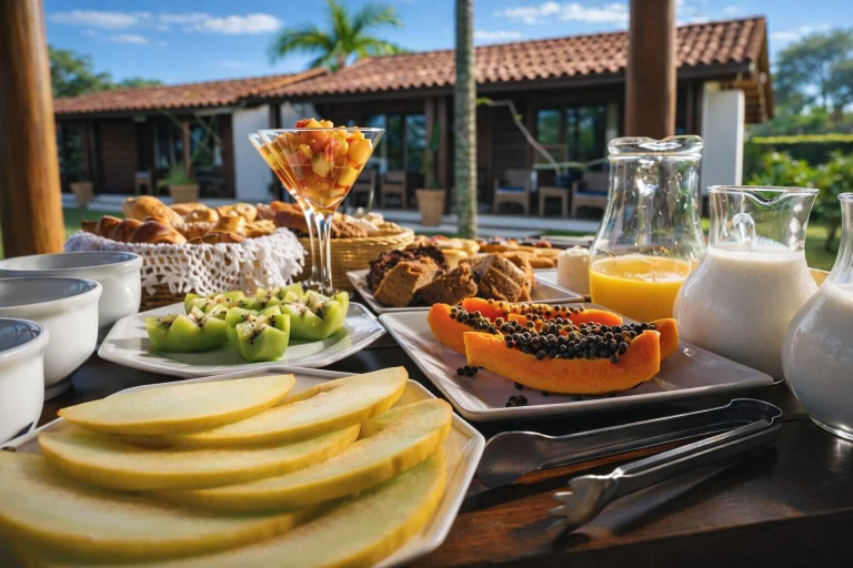 Outdoor dining 3, VILLA Palmeira Azul - Suíte de Charme, Porto Seguro