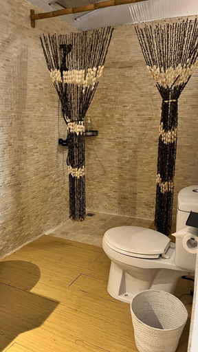 Bathroom 4, Café Gili Beach Bungalows, Lombok