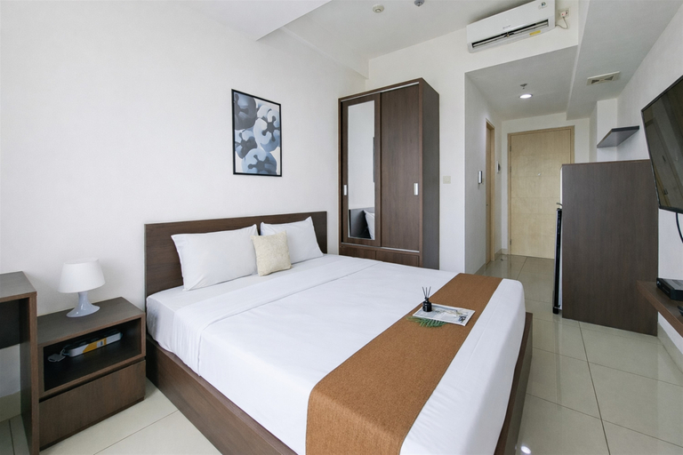 Bedroom 2, Tranquil Studio for 2 Pax at Tree Park City BSD Apartment By Travelio, Tangerang Selatan