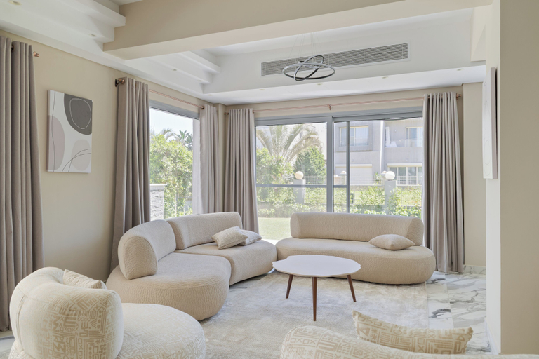 Living area 2, ELITE Luxury 4BR Villa PalmHills Golf Ex, Unorganized in Al Jizah