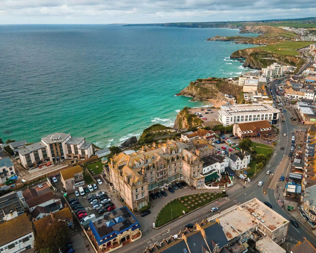 Aerial view, THE NICI Newquay, Cornwall