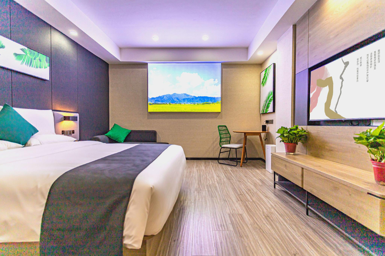 Bedroom 2, UP AND IN Hotel Jiangsu Xuzhou Quanshan District People's Square Metro Station, Xuzhou