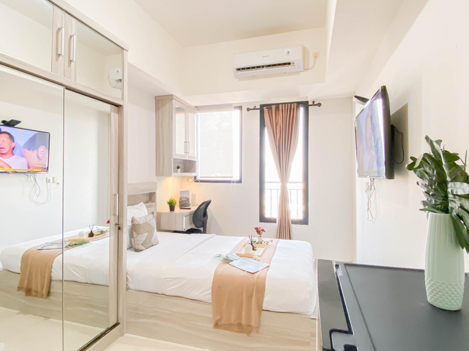 Bedroom 2, Good Location Studio Apartment at Evenciio Margonda By Travelio, Depok
