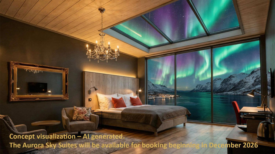 Bedroom 2, Arctic Panorama Lodge, Skjervøy