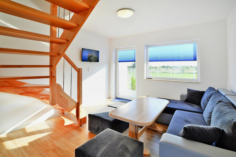 Living room 2, Two-story Holiday Homes With a Summer Pool, Sławno