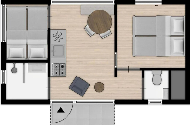 Floor plan, Stay With Sea View in Zandvoort, Zandvoort