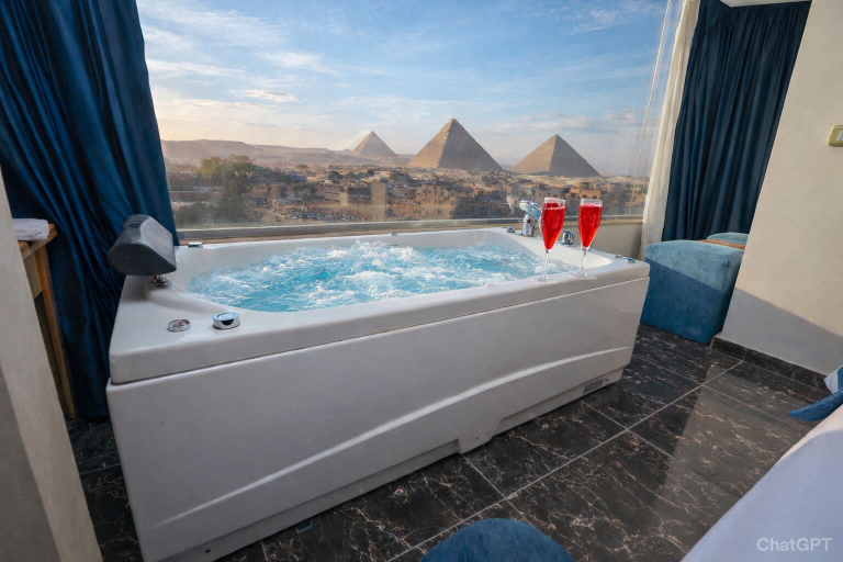 Bathroom 3, Pharaonic Pyramids Inn , Al-Ahram