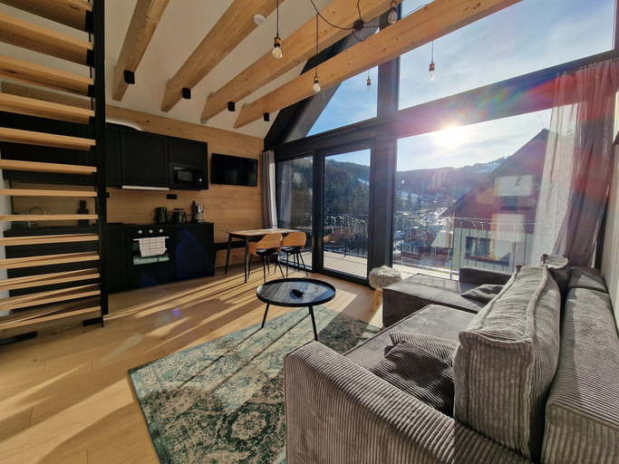 Living room 1, Apartment in Krkonose With Mountain Views, Trutnov