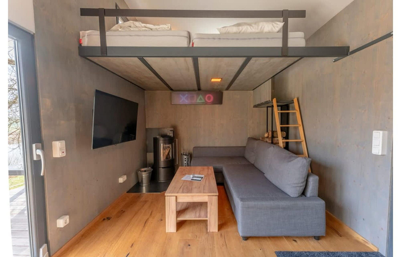 Living room 3, Tiny House an Zwei Naturteichen - Ruhe, Kamin & Terrasse Nahe Dresden - Best Price!, Bautzen