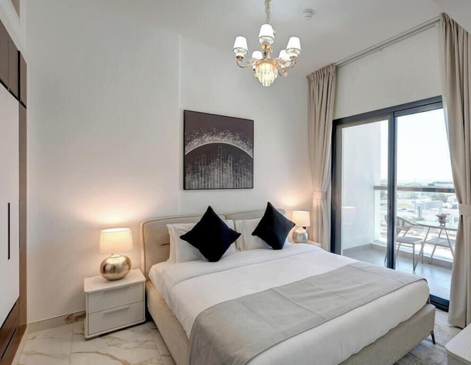 Room 4, Vogue | Olivz Residence by Danube Near Dragon Mart, Dubai