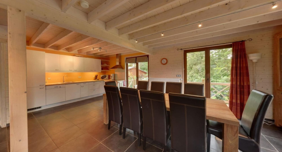Private kitchen, Luxury chalet with sauna in the forest near Durbuy, Luxembourg