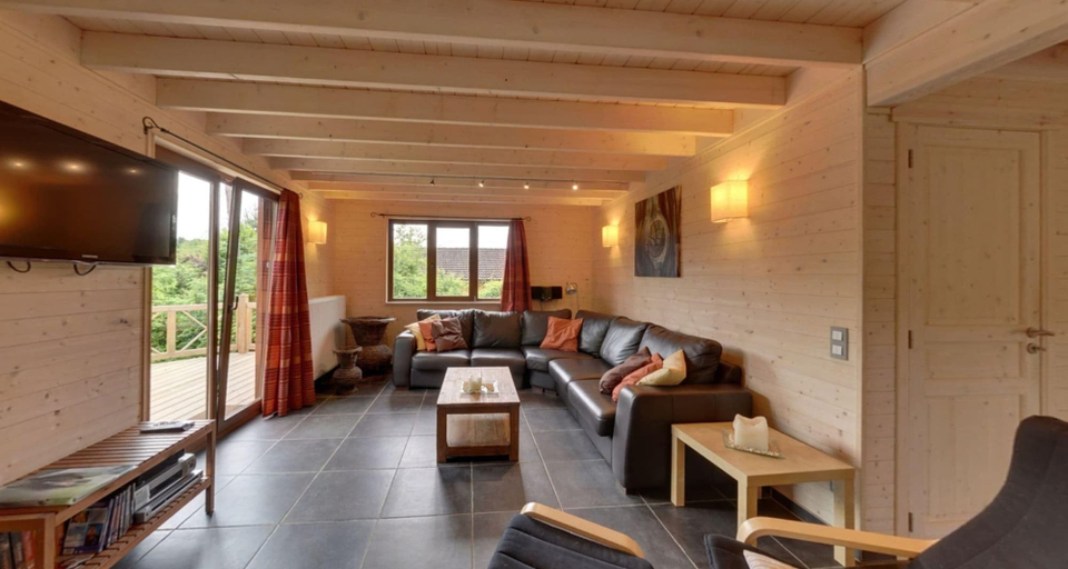 Living room 2, Luxury chalet with sauna in the forest near Durbuy, Luxembourg