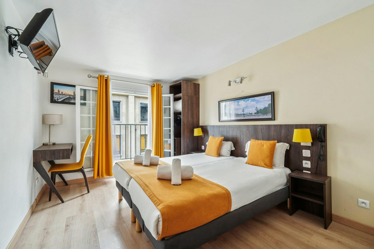 Bedroom, Hotel Mazagran, Paris