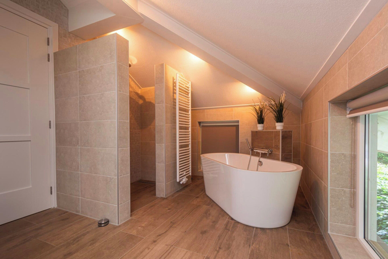 Bathroom 5, Water Villa, Sauna & Beach, Hardenberg