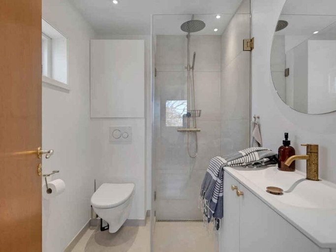 Bathroom, 4 Star Holiday Home in Knebel, Syddjurs
