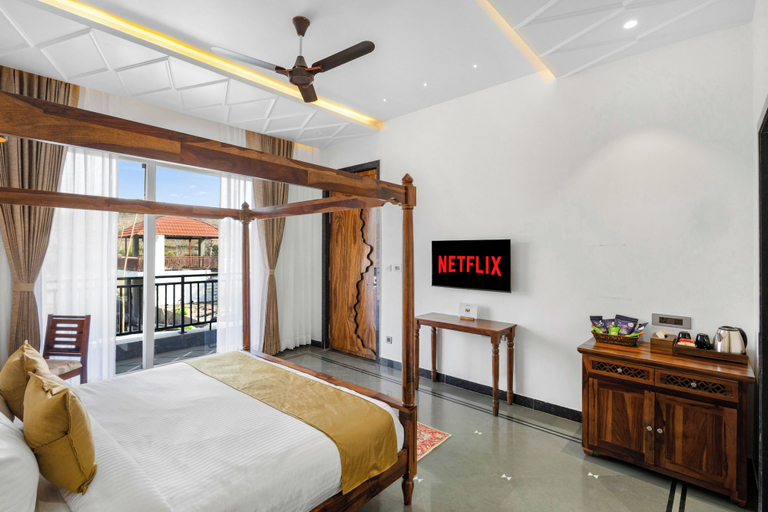 Room 4, ELIVAAS Terra Cove 6 BHK Retreat with Pvt Pool, Udaipur