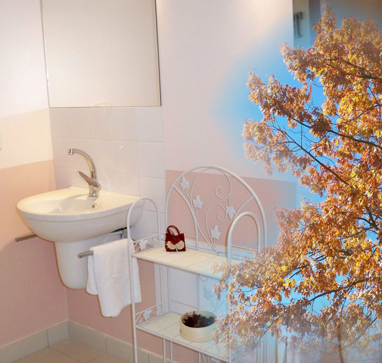 Bathroom, Natur'Hôtel, Dordogne