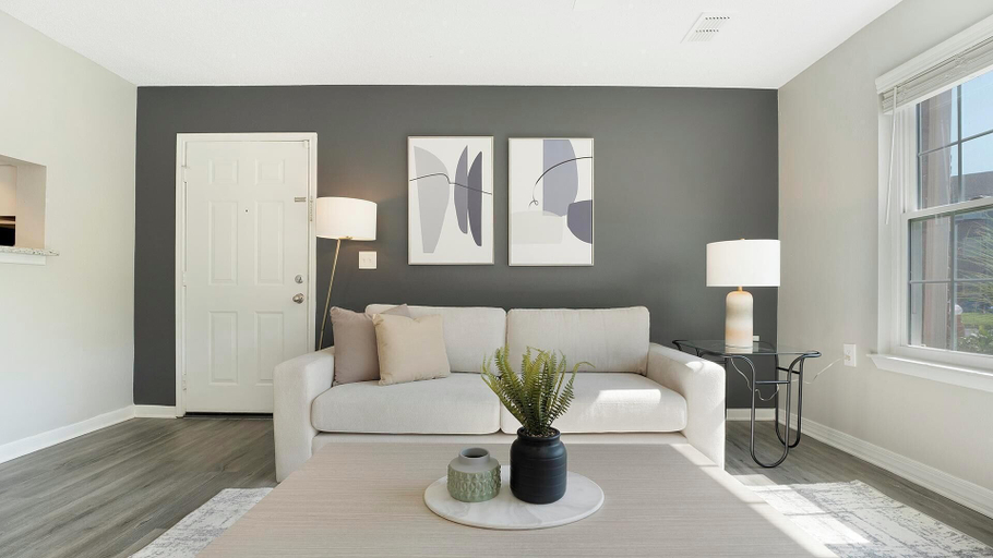 Living area 2, Landing Furnished Apartments near YSM, New Haven