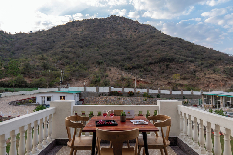 Outdoor dining 2, ELIVAAS Mandovar Mountain Valley Retreat, Udaipur
