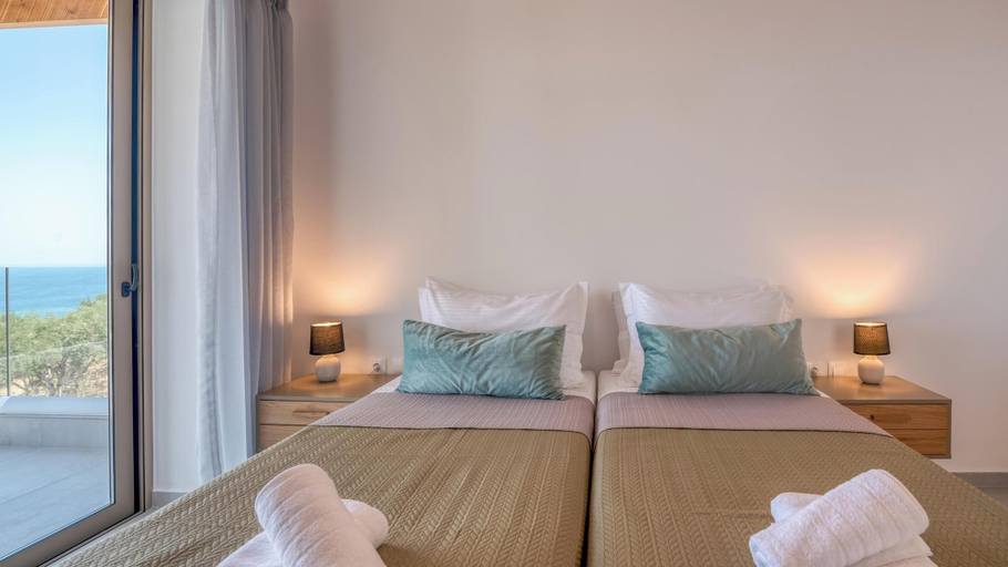 Bedroom 3, Alma Natura Villas With Sea View, Crete