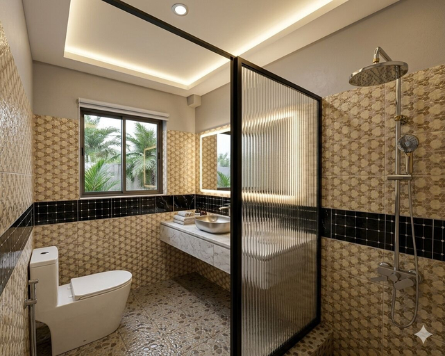 Bathroom, C1002 quarters, Tema