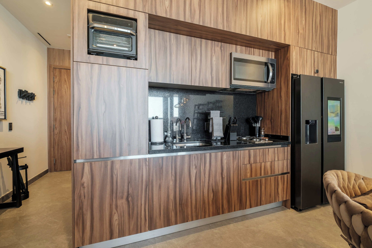 Private kitchen 2, Studio Overlooking the Revolution Monument, Mexico City