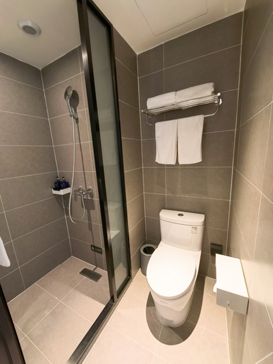 Bathroom 4, Hanting Hotel Ylan County Government Tongjiang Road, Harbin