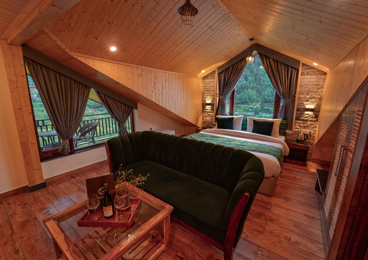 Bedroom 3, NAZAARA A LUXE RETREAT, Kullu