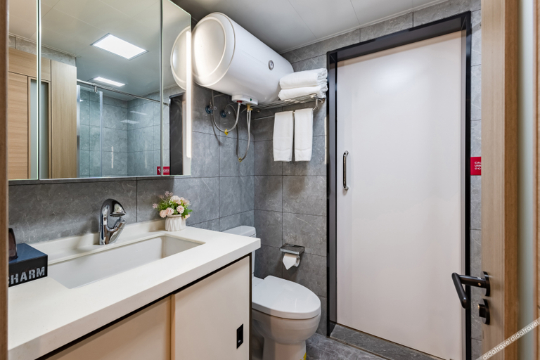 Bathroom 3, Echarm Hotel Kunming Guangfu Road Haile World, Kunming