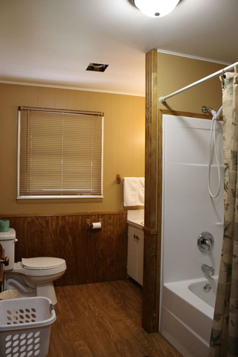 Bathroom, Two Rivers Lodge, Swain