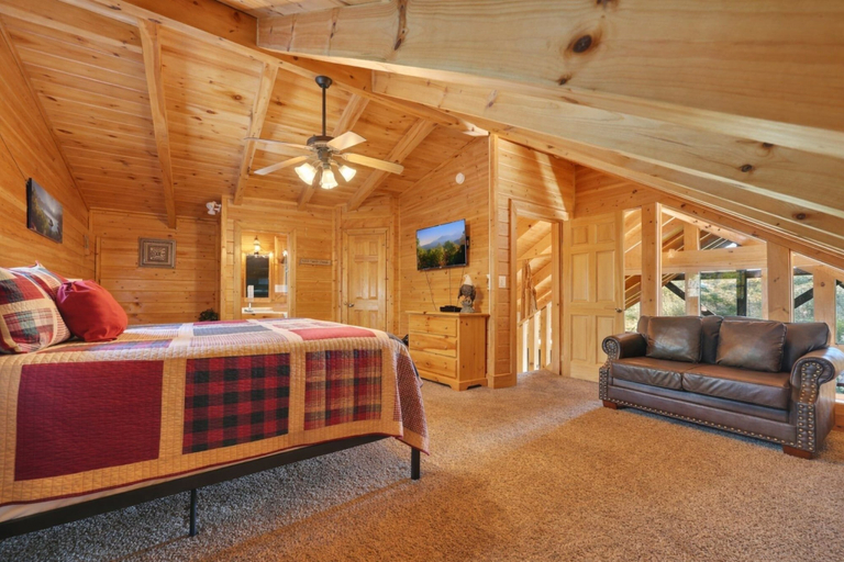 Bedroom 3, Ern860 - Cozy Bear Overlook 4 Bedroom Cabin, Sevier