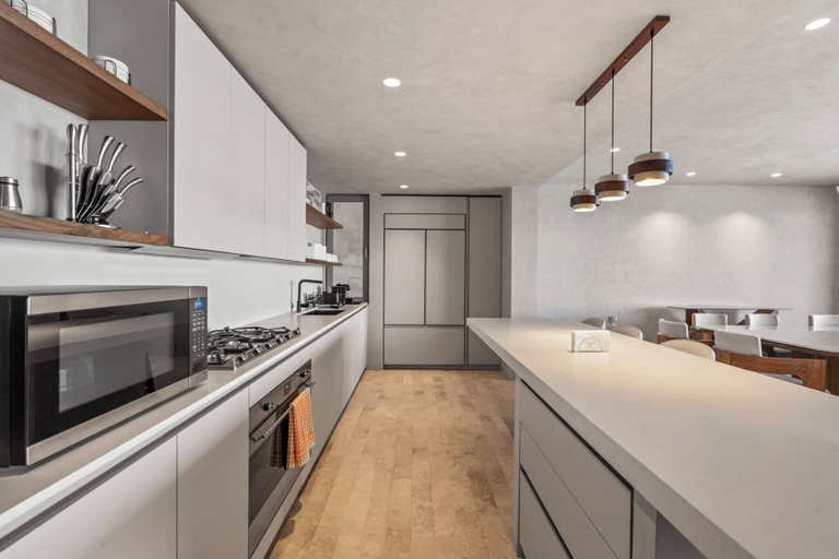 Private kitchen 2, Oceanfront Apartments with Great Views, Compostela