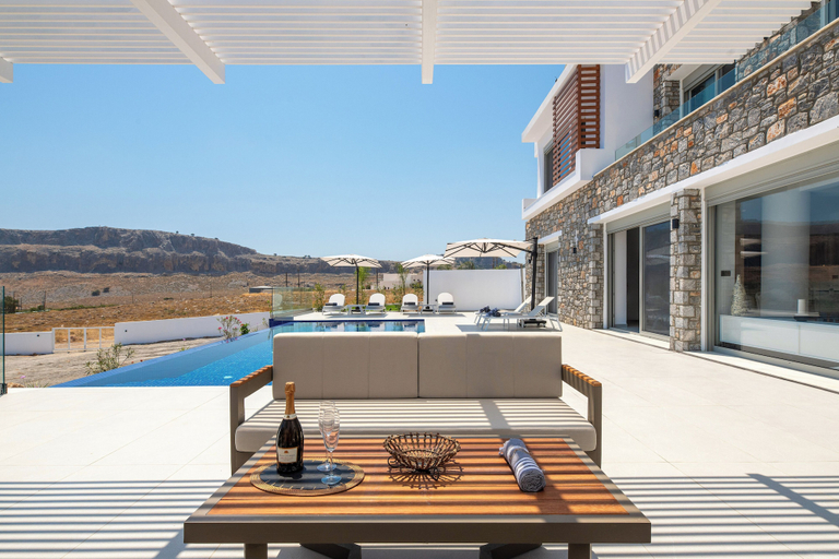 Outdoor dining 4, Lindian Poem Villas, South Aegean