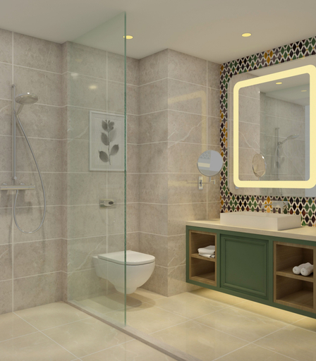 Bathroom 4, Sarovar Portico Srinagar, Badgam