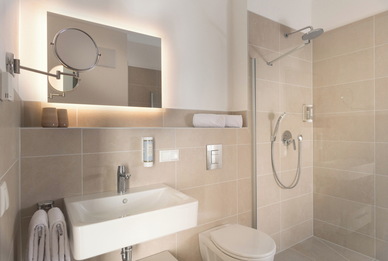 Bathroom 5, Atrium Apart Hotel Brühl, Rhein-Erft-Kreis