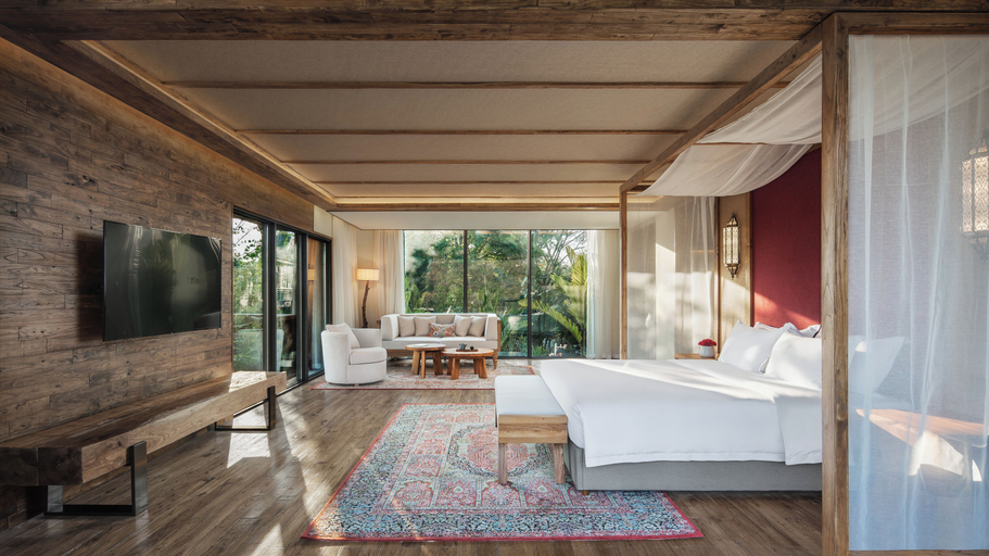 Bedroom 2, Jinghong Bood Panorama Resort Inn, Xishuangbanna Dai