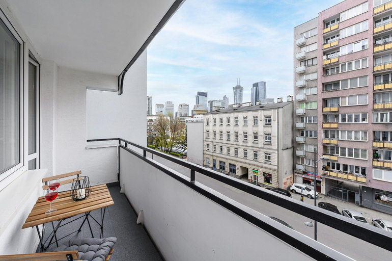 View from property, Lumina cozy 3-room Apart in the center, Warsaw
