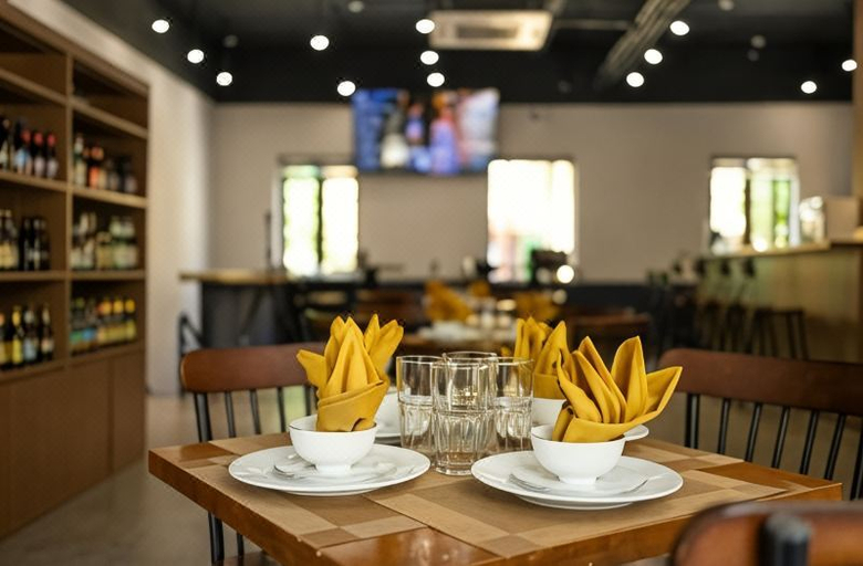 餐厅, Seaside Fireworks Apartment Free Pool & Gym, Phú Quốc