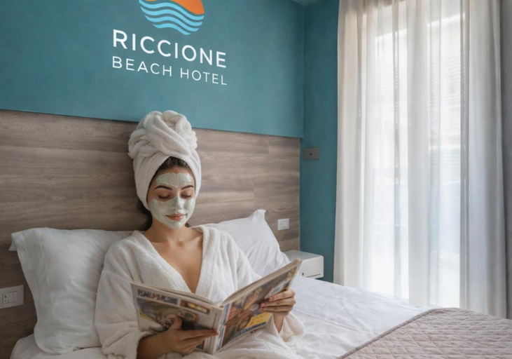 Bedroom, Riccione Beach Hotel Design, Rimini
