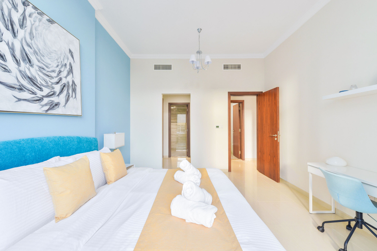 Bedroom 2, Dunya Tower - Downtown Luxury - 5 Min Walk To Dubai Mall!, Dubai