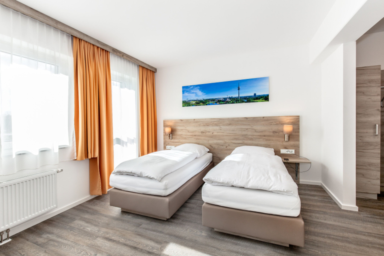 Bedroom 2, Aparthotel Oberfeld West, Selbstversorgerhotel, self-check-in, München