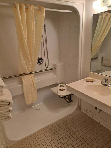 Bathroom 4, Crossroads Hotel, Aitkin