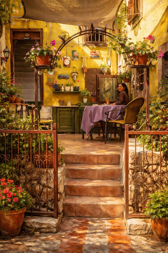 Outdoor dining 3, Chez Beliz Konuk Evi, Ayvalık
