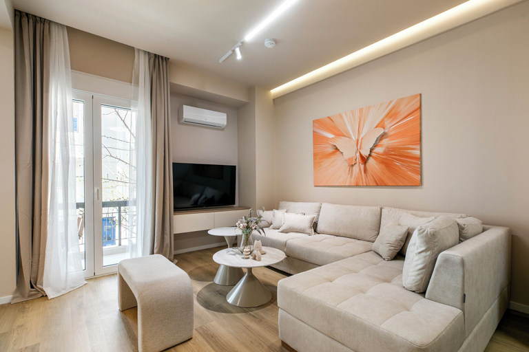 Living area 2, Acropolis Propylaea Apartment by A&A Residencies, Attica