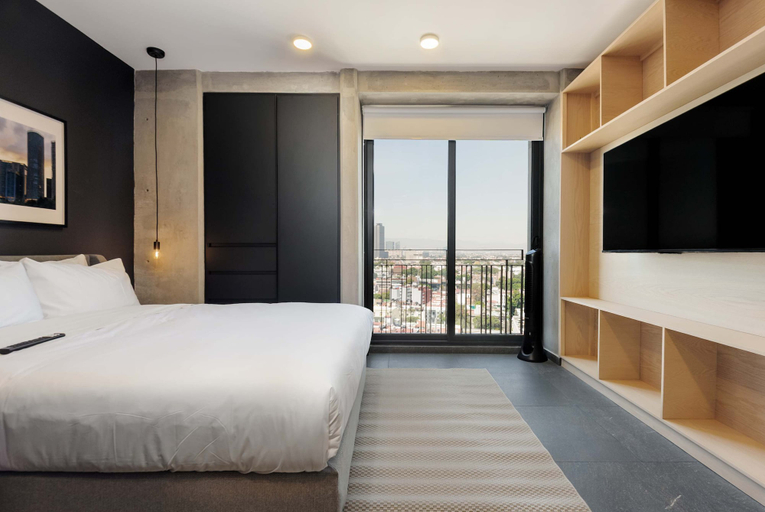 Room 4, w Amazing Snug 1BR w Balcony in Tabacalera, Mexico City
