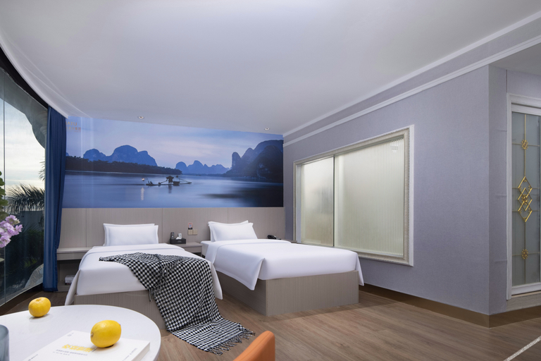 雅美���床房(酒店提供自助洗��房), Xiayatu Hotel (Shenzhen Pingshan Kengzi Branch), Shenzhen