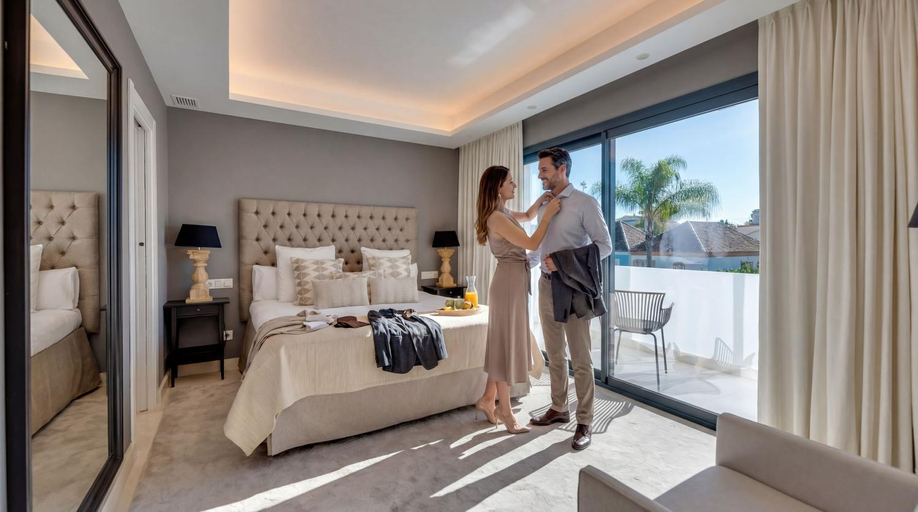 Bedroom, VACATION MARBELLA I Villa Lina, Golf Valley, Private Heated Pool, Jacuzzi, Close to the Marina, Málaga